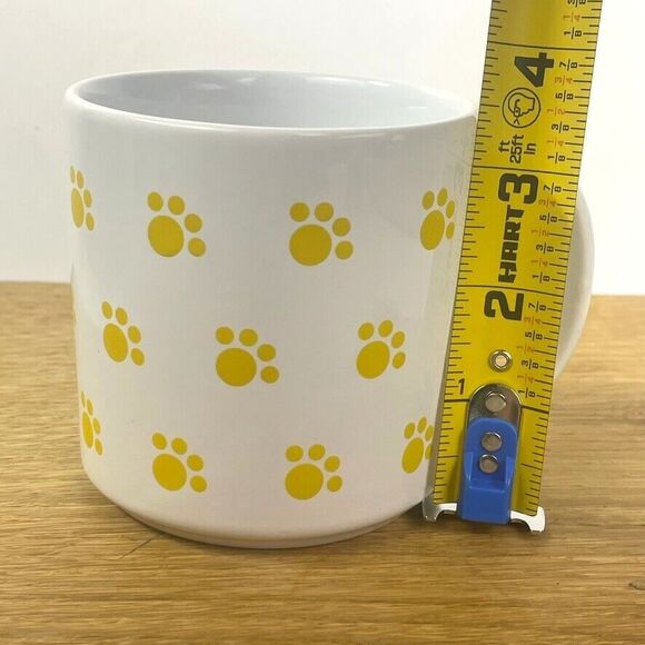 VTG Tams Pottery England All-Over Paw Print Animal Track Dog Cat Coffee Mug - Picture 7 of 8